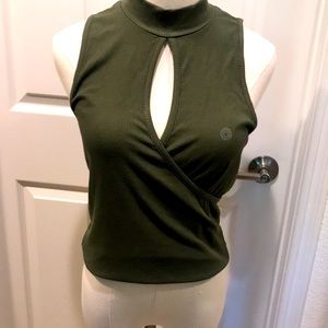 AEROPOSTALE OLIVE GREEN TOP